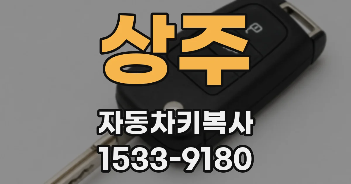 상주 자동차키복사