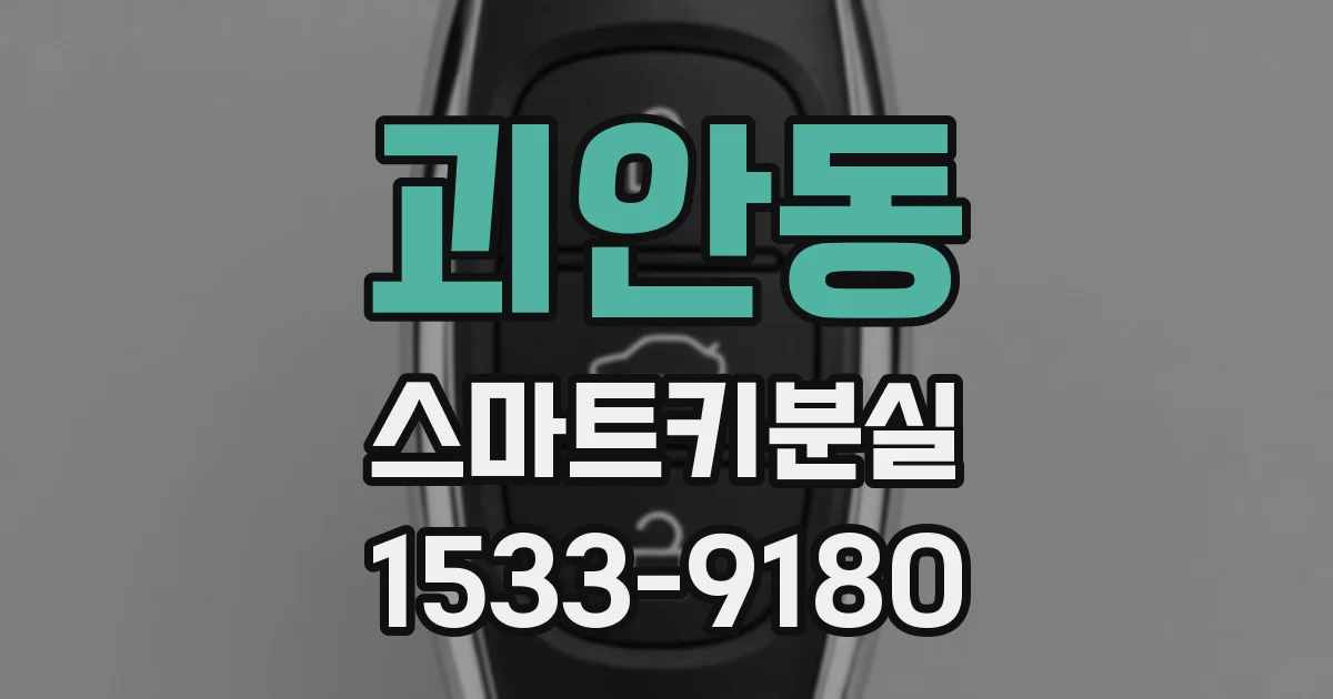 괴안동 스마트키분실