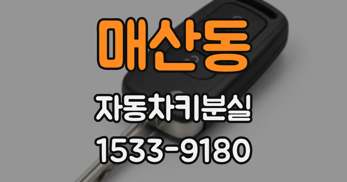 매산동 자동차키분실