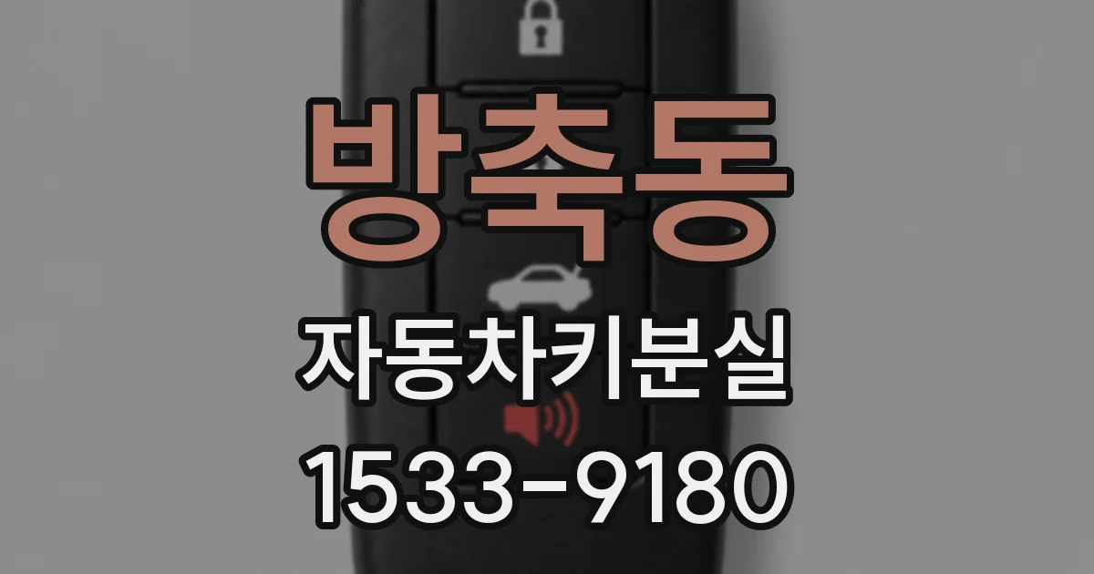 방축동 자동차키분실