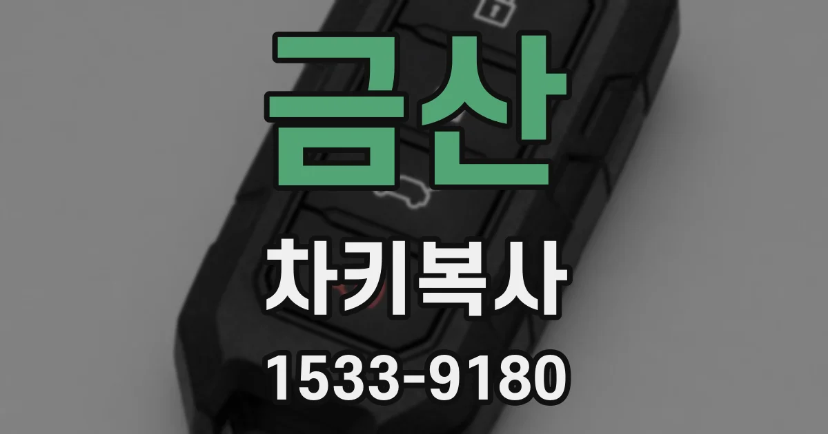 금산 차키복사