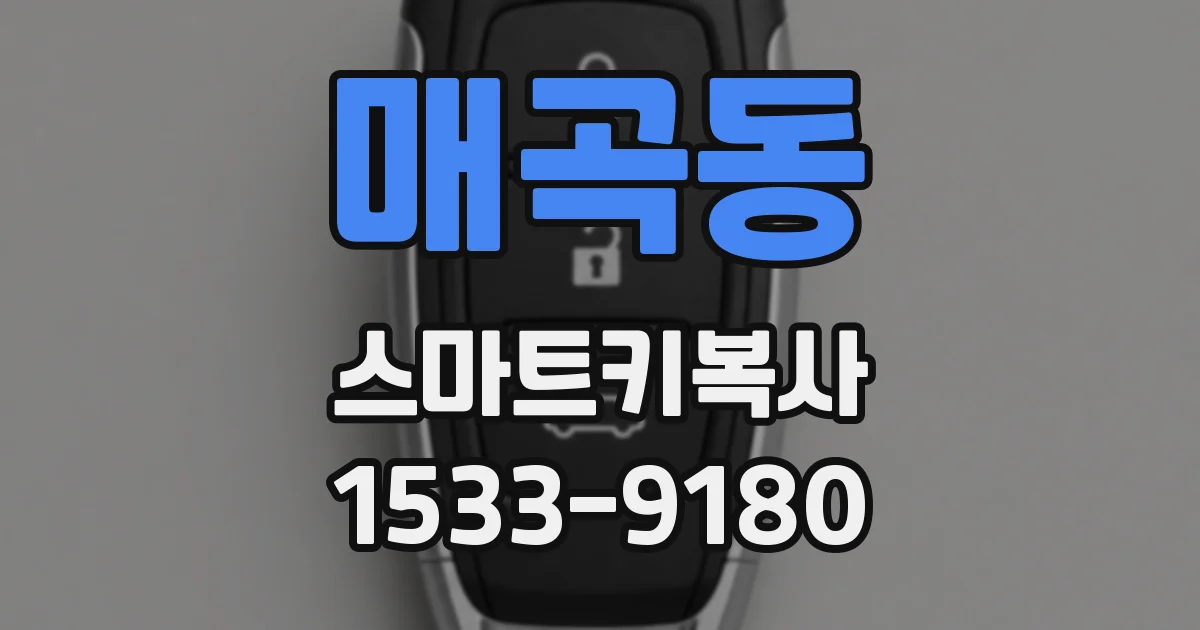 매곡동 스마트키복사
