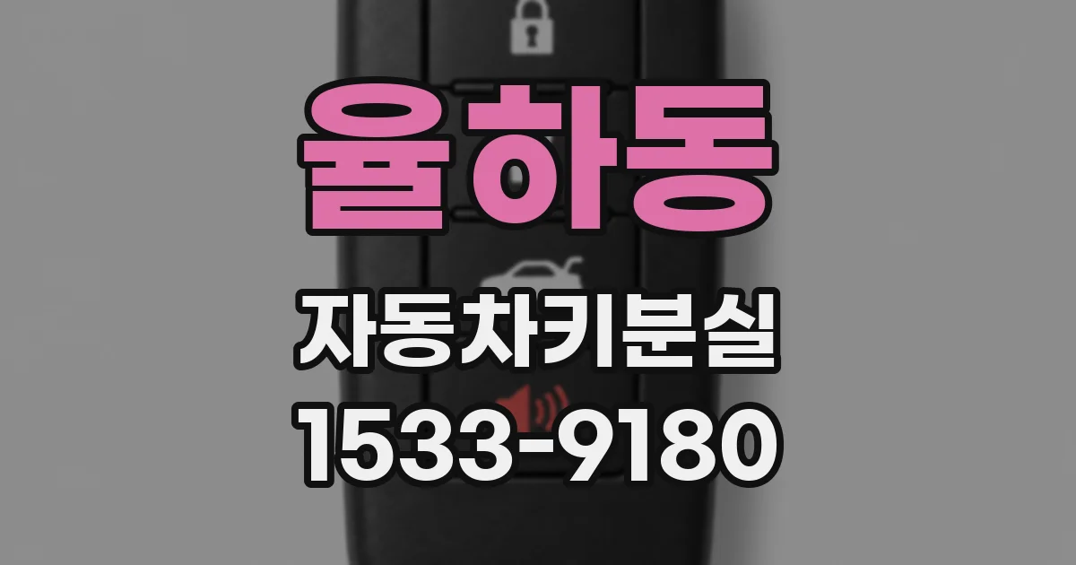율하동 자동차키분실