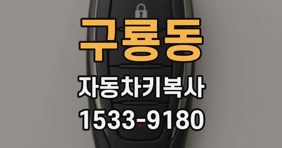 구룡동 자동차키복사
