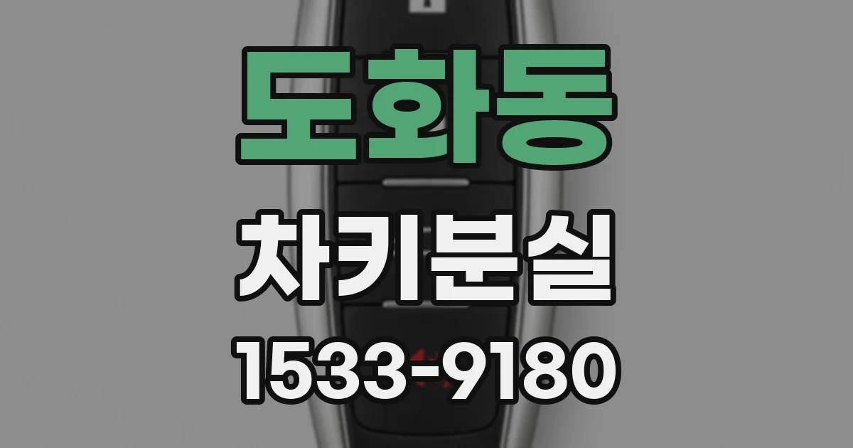 도화동 차키분실