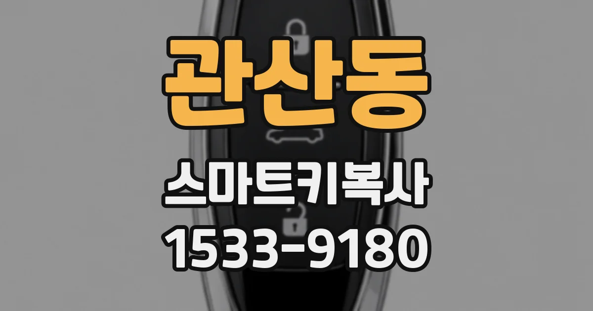 관산동 스마트키복사