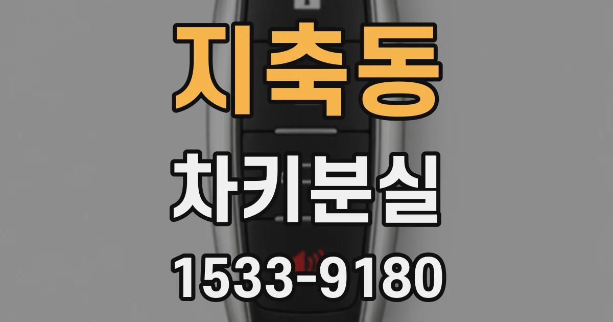 지축동 차키분실
