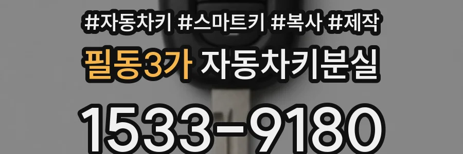 필동3가 자동차키분실