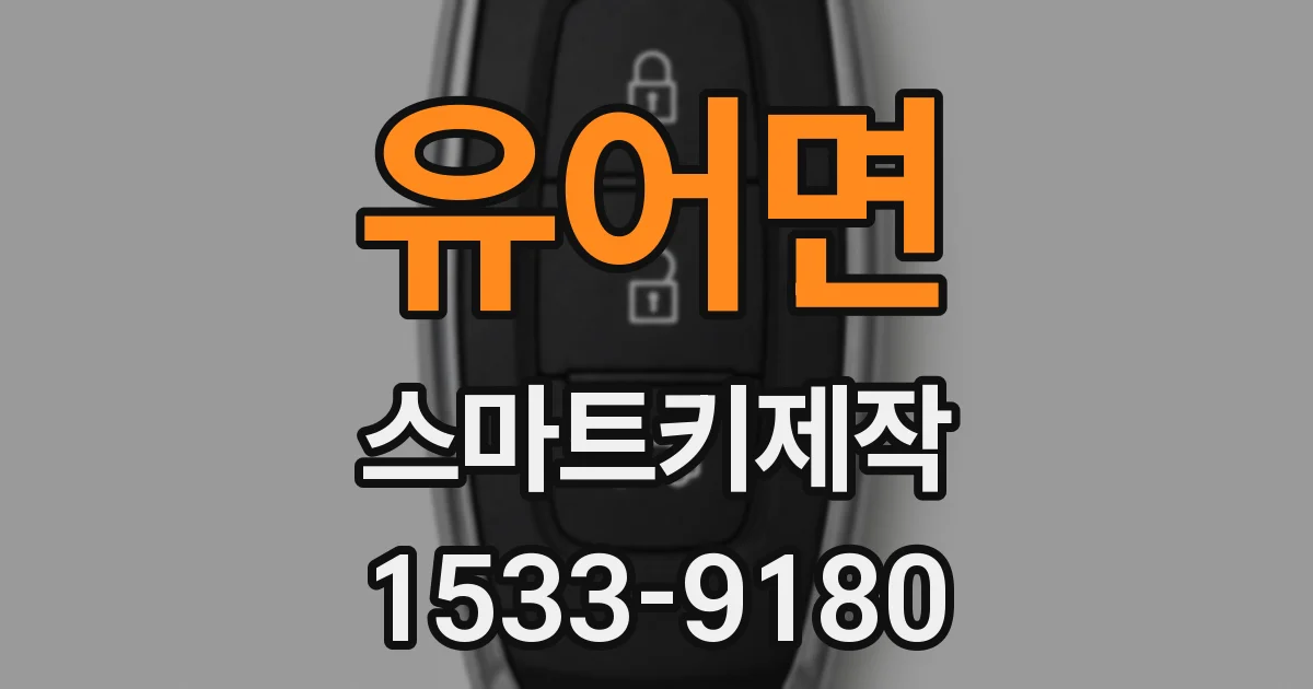 유어면 스마트키제작