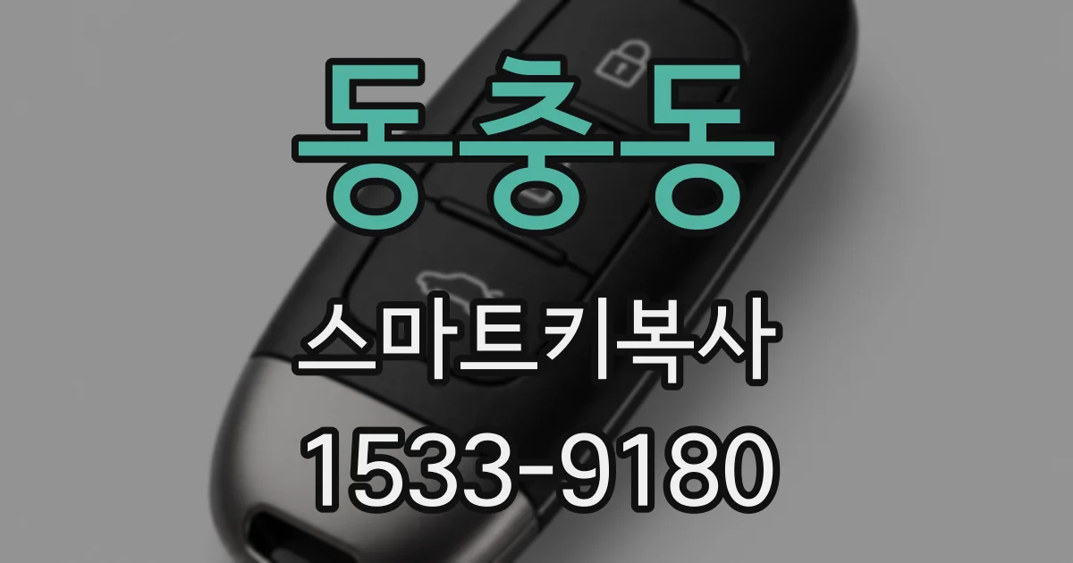 동충동 스마트키복사