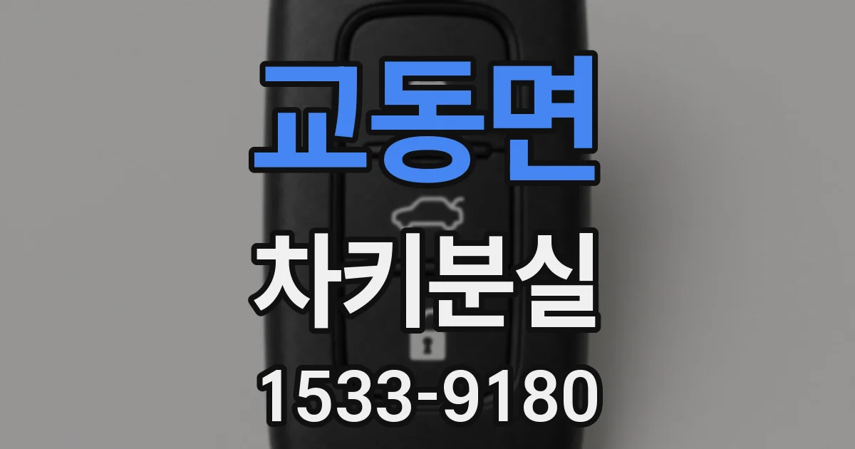 교동면 차키분실