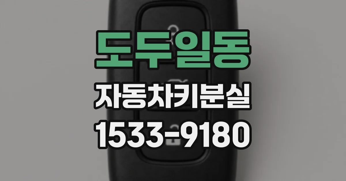도두일동 자동차키분실