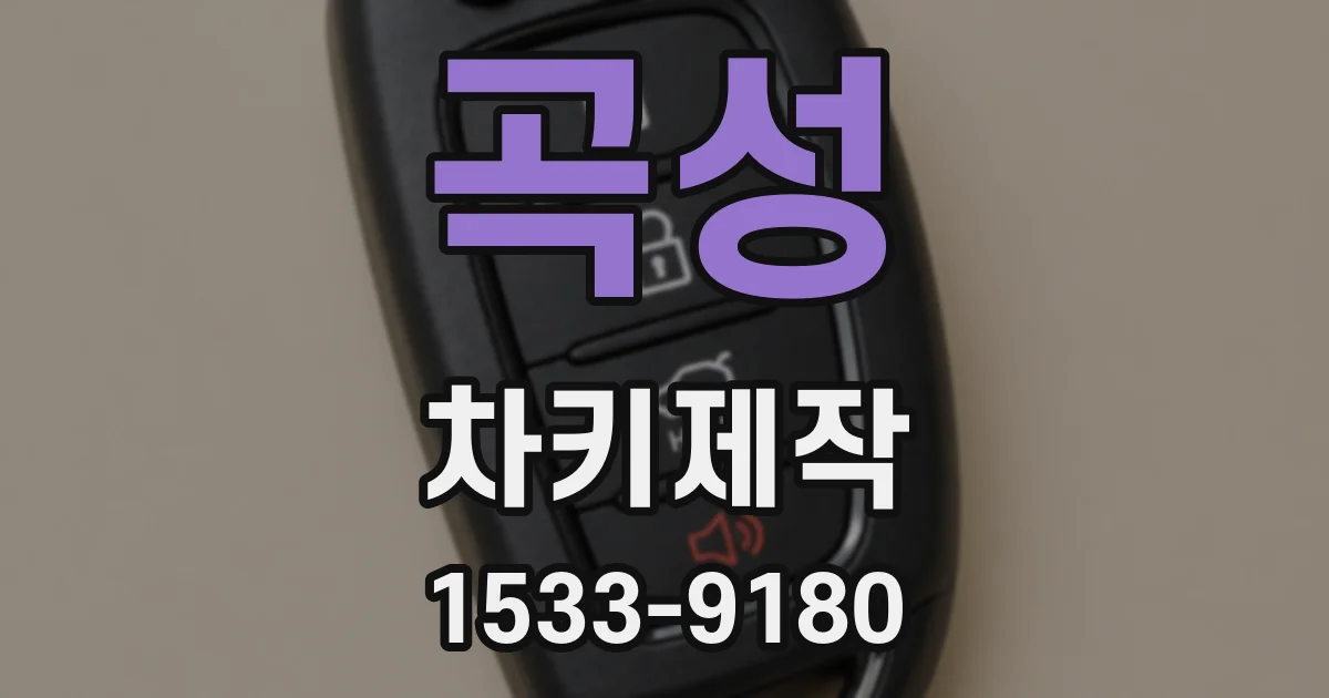 곡성 차키제작