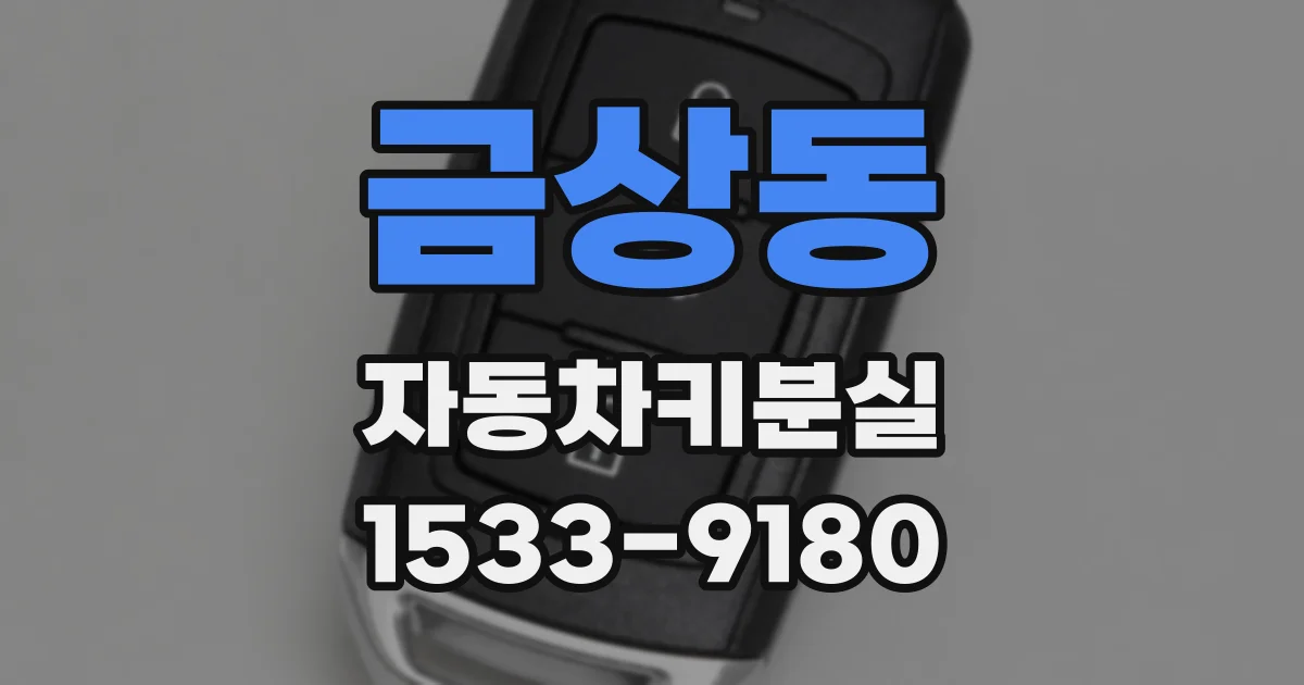 금상동 자동차키분실