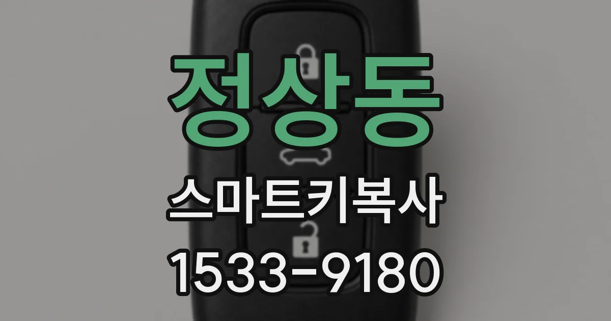 정상동 스마트키복사