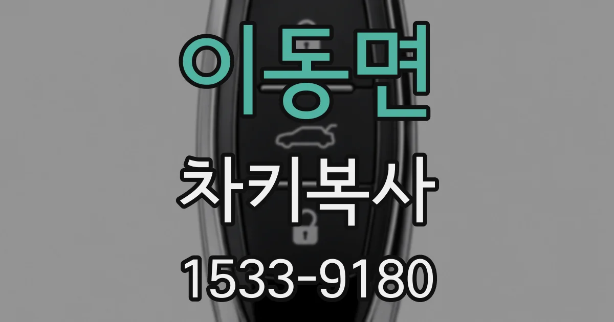 이동면 차키복사