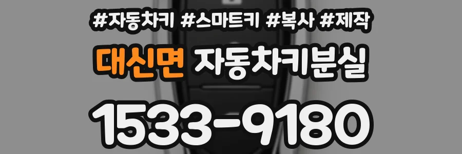 대신면 자동차키분실