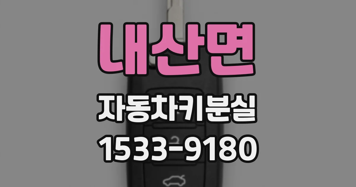 내산면 자동차키분실