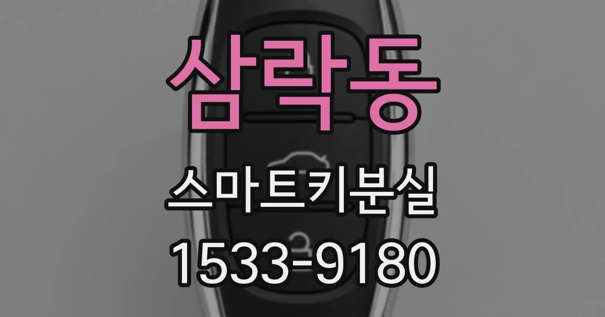 삼락동 스마트키분실