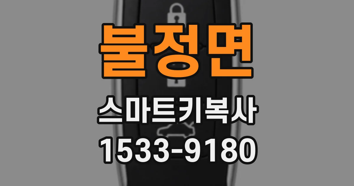 불정면 스마트키복사