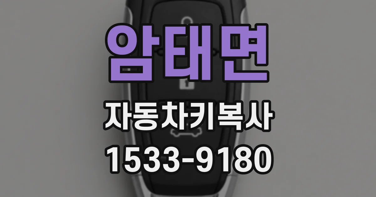 암태면 자동차키복사