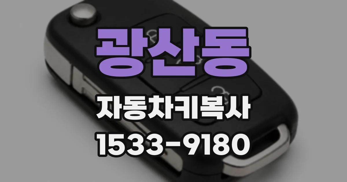 광산동 자동차키복사