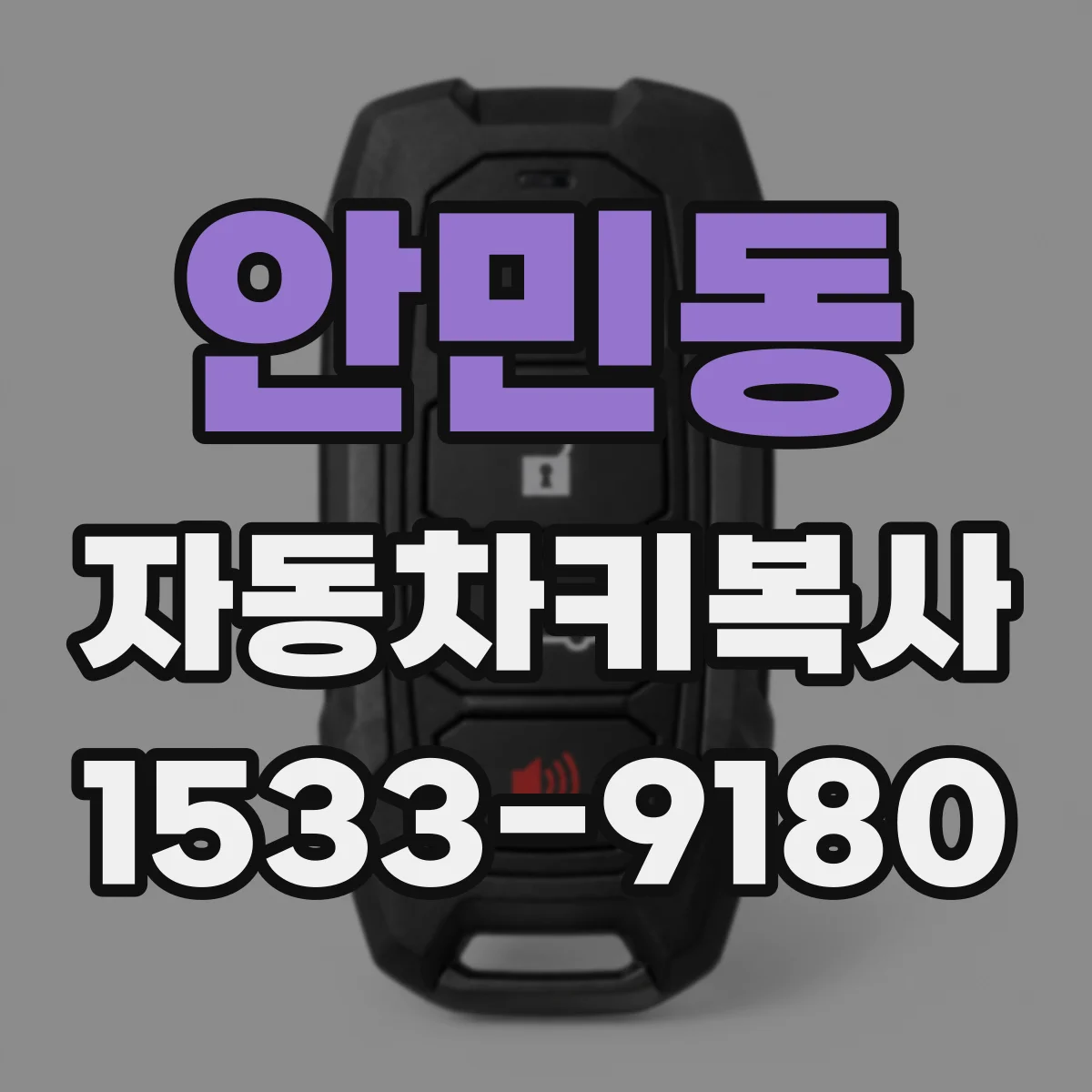 안민동 자동차키복사