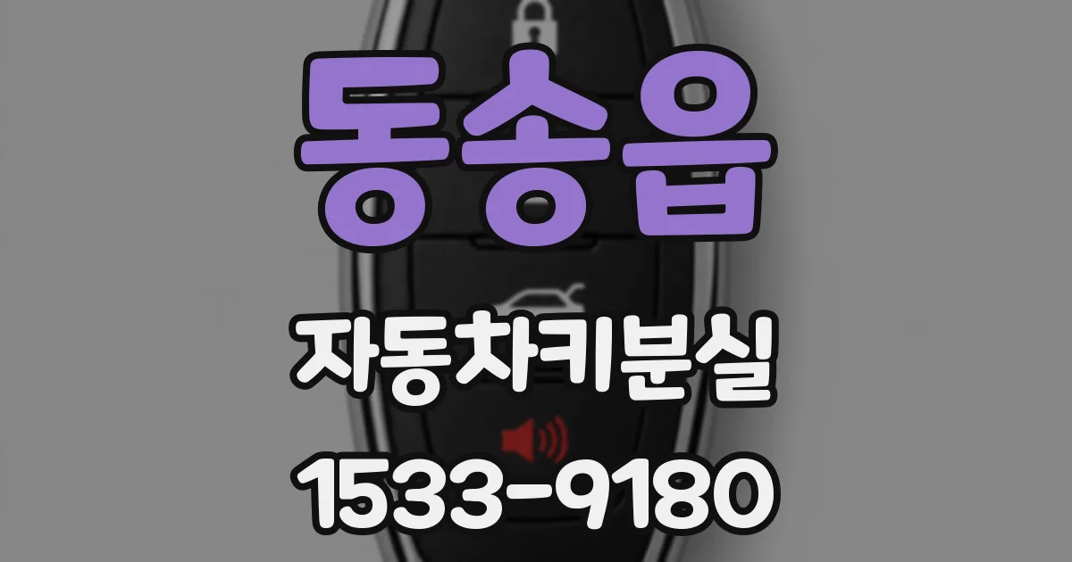 동송읍 자동차키분실