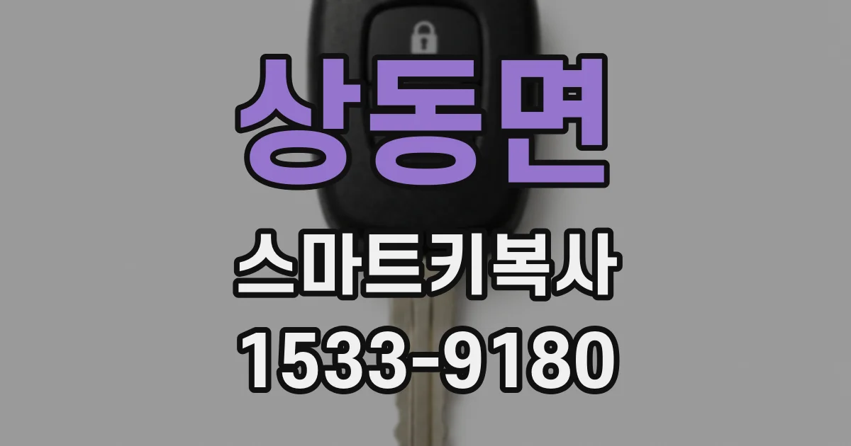 상동면 스마트키복사