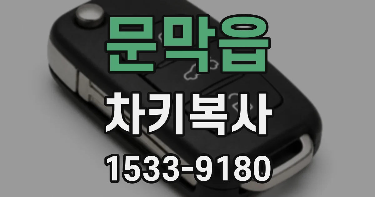 문막읍 차키복사