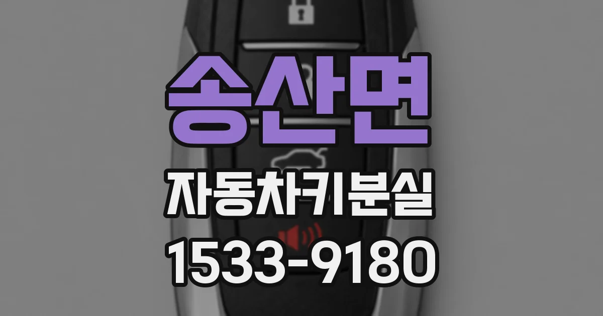 송산면 자동차키분실