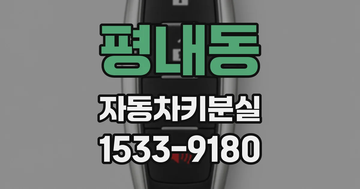 평내동 자동차키분실