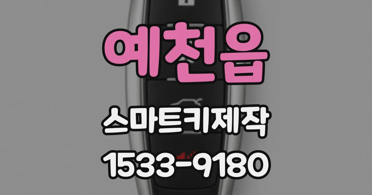 예천읍 스마트키제작