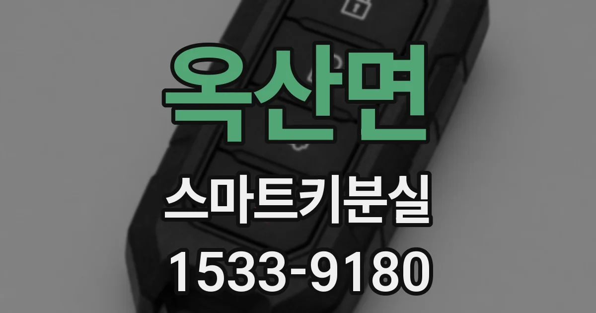 옥산면 스마트키분실