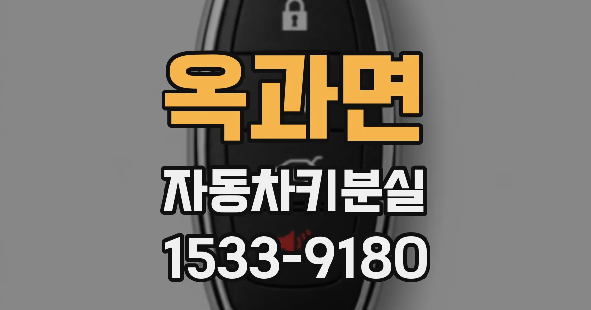 옥과면 자동차키분실