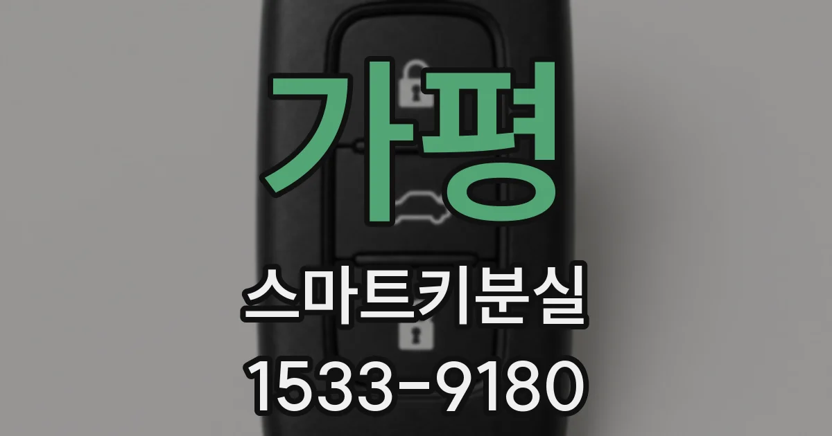 가평 스마트키분실