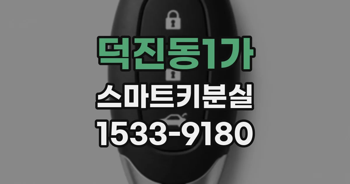 덕진동1가 스마트키분실