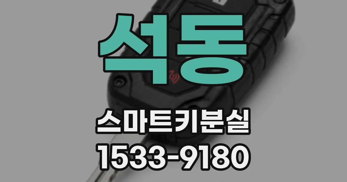 석동 스마트키분실