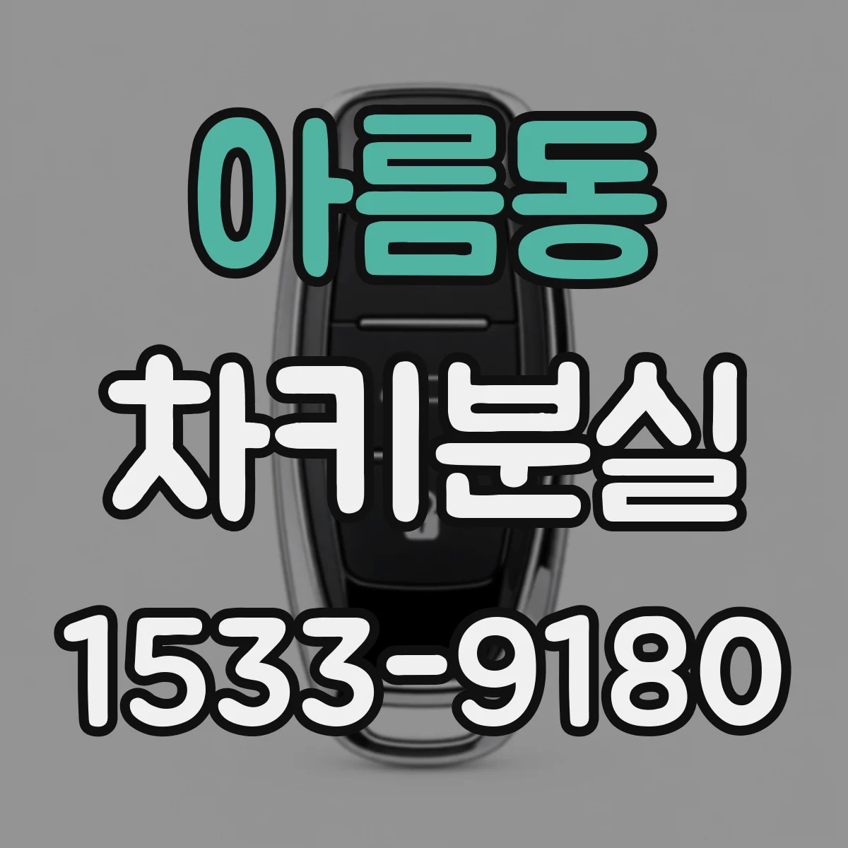 아름동 차키분실
