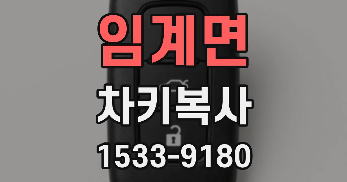 임계면 차키복사
