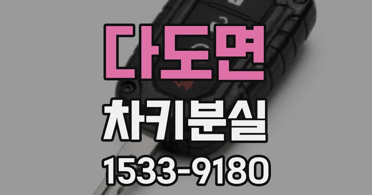 다도면 차키분실