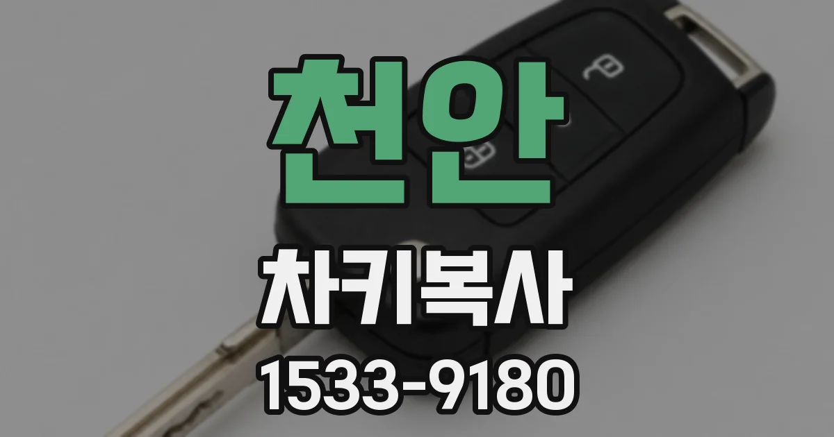 천안 차키복사