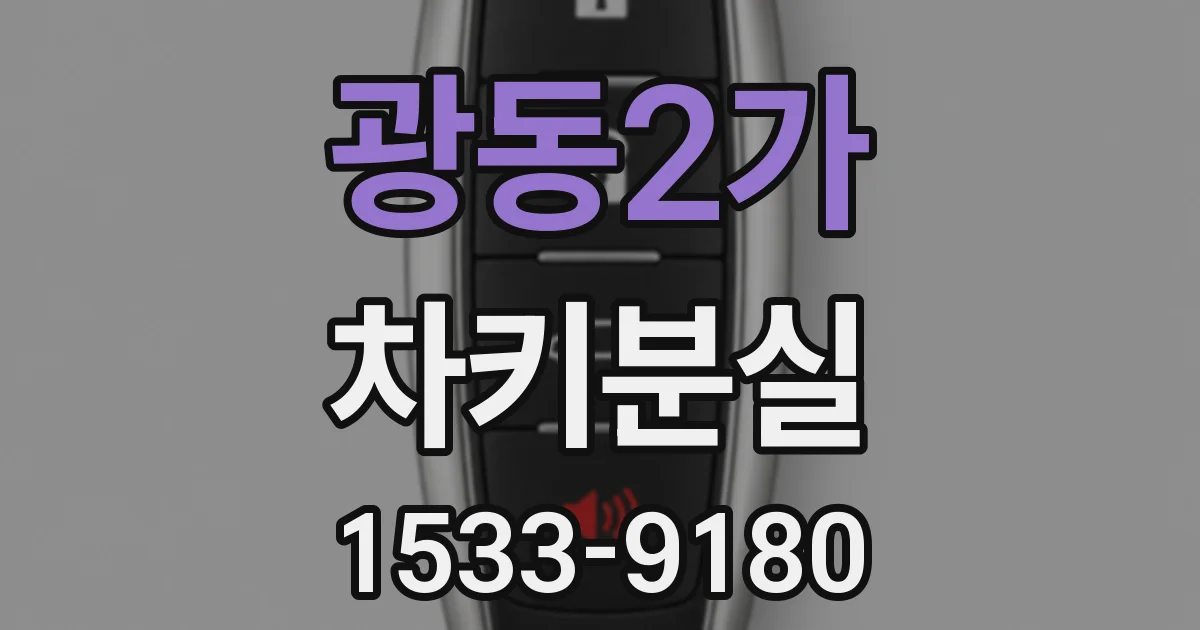 광동2가 차키분실