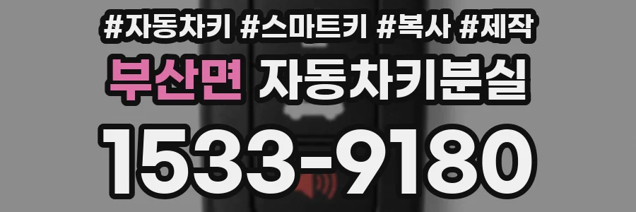 부산면 자동차키분실