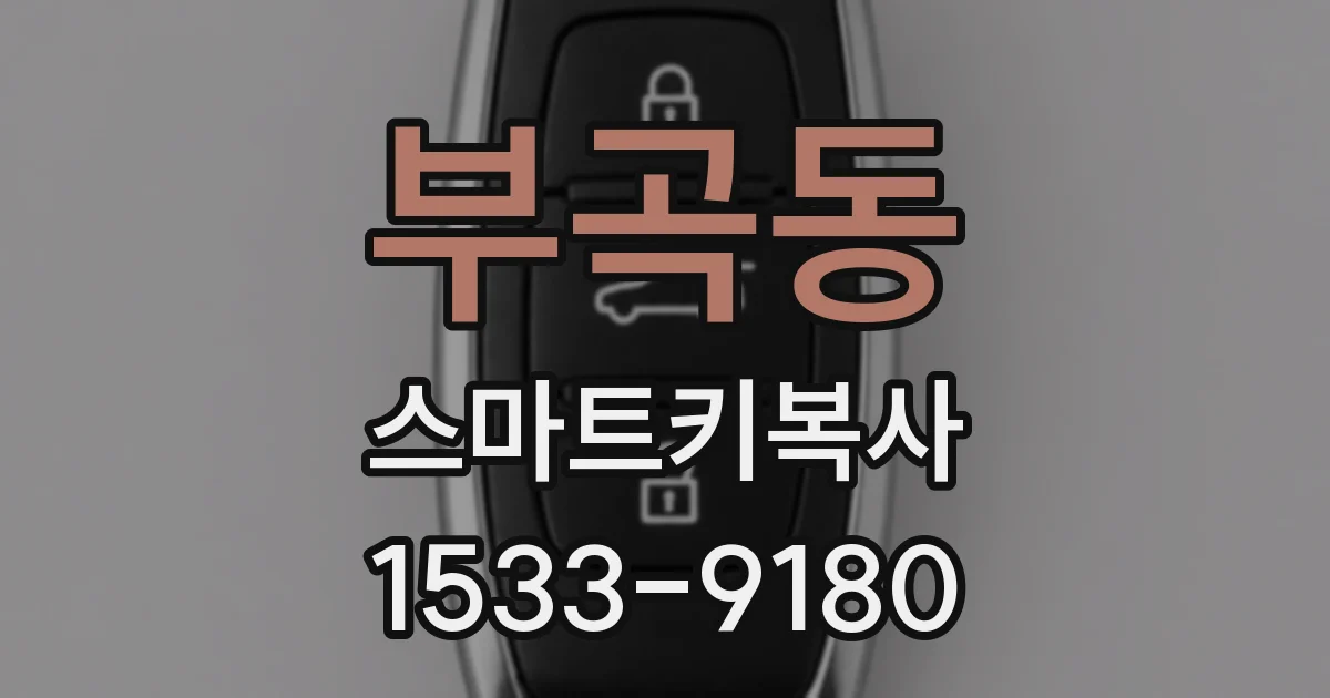 부곡동 스마트키복사