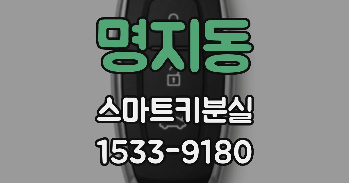 명지동 스마트키분실