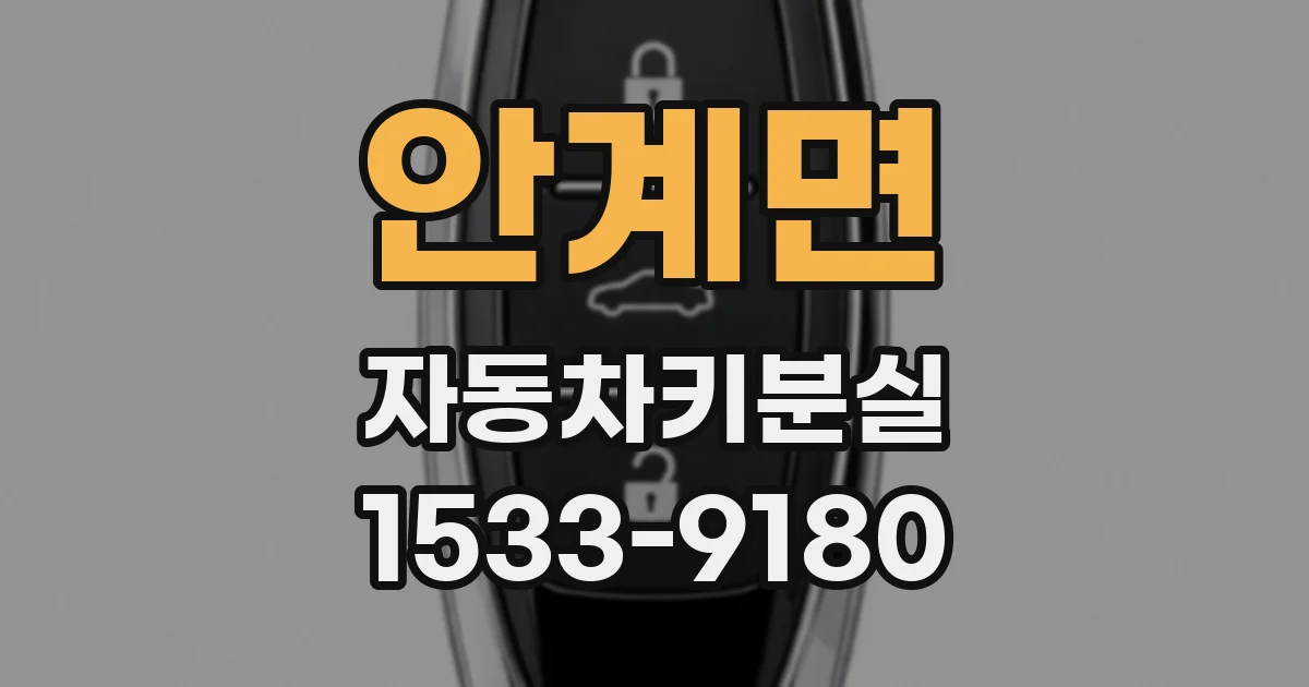 안계면 자동차키분실