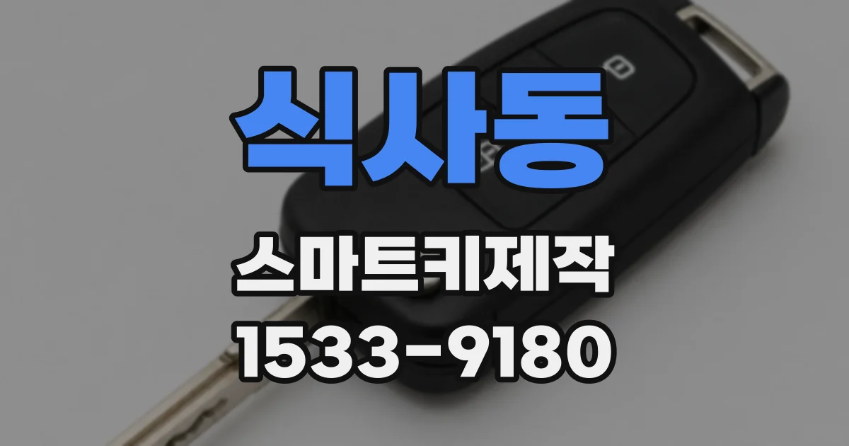 식사동 스마트키제작