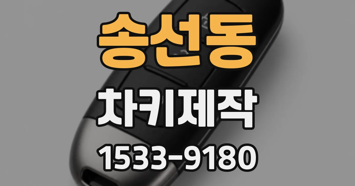 송선동 차키제작