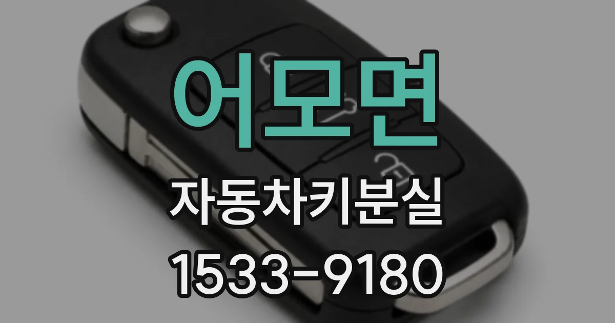어모면 자동차키분실